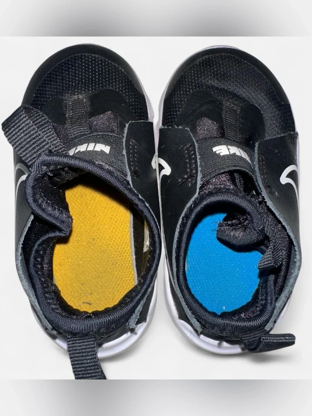Nike Kids Black and White Slip-On Sneaker with White Swoosh
